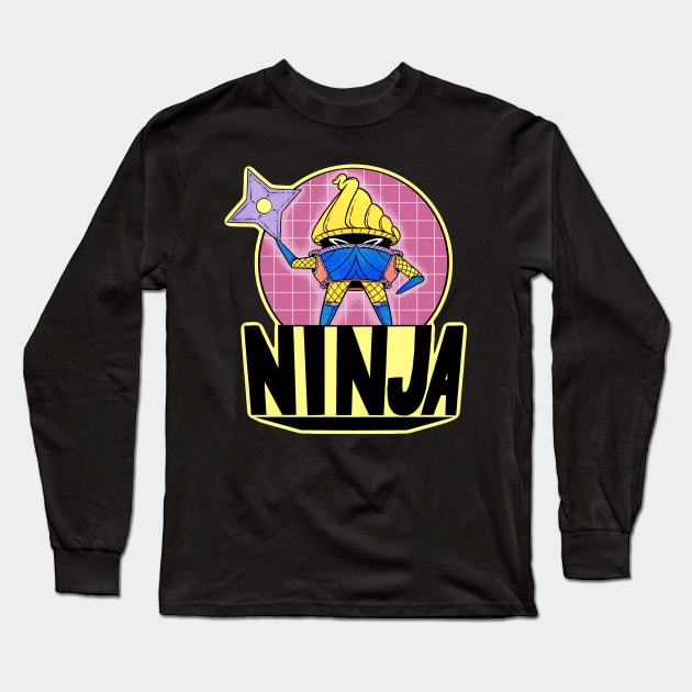 Ninja Gem Cookie Long Sleeve T-Shirt by Hojyn
